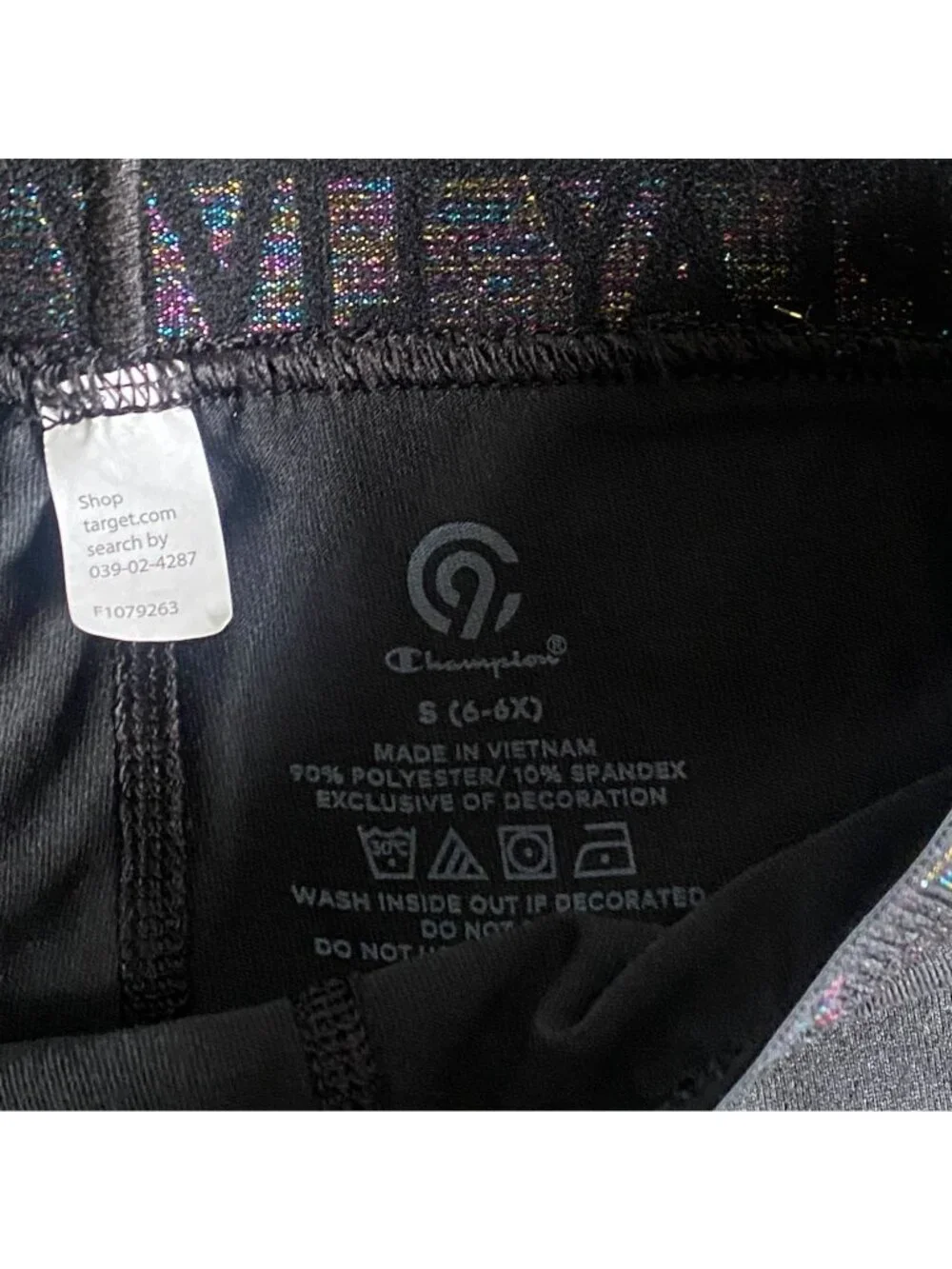 GUC C9 By Champion Girls Athletic Capri Leggings-Black-Size 6/6X - Picture 4 of 5
